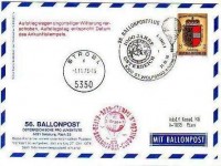 56. Ballonpost St. Wolfgang 31.10.1976 D-ERGEE IV Karte